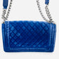 CHANEL BOY CHANEL Velvet blue