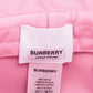 BURBERRY TB Logo Bucket Hat Pink Logo Women's Size M57cm Velour