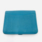 HERMES Dogon Wallet Blue Silver Hardwere