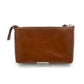 CELINE Chain Pouch Leather Brown Vintage