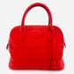 Hermes Bollide Handbag Red Leather