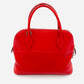Hermes Bollide Handbag Red Leather