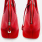 Hermes Bollide Handbag Red Leather