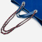 CHANEL 2way Chain Shoulder Blue Bag