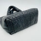 CHANEL Coco Cocoon Nylon Handbag Black Coco Mark Black