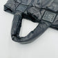 CHANEL Coco Cocoon Nylon Handbag Black Coco Mark Black