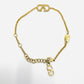 VALENTINO Bracelet V Logo Signature Swarovski Gold Women