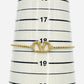 VALENTINO Bracelet V Logo Signature Swarovski Gold Women