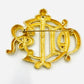 DIOR Logo Brooch Gold Women
