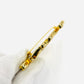 DIOR Logo Brooch Gold Women