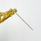 DIOR Logo Brooch Gold Women