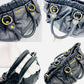 MIU MIU Handbag 2-Way Black Leather Ladies