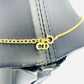 Christian Dior logo Necklace Gold