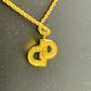Christian Dior logo Necklace Gold