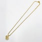 Christian Dior logo Necklace Gold
