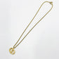 Christian Dior logo Necklace Gold Vintage