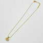 Christian Dior logo Necklace With Rhinestones