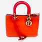 DIOR Diorissimo Leather Orange 2-way Handbag