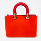 DIOR Diorissimo Leather Orange 2-way Handbag