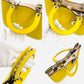DIOR Diorissimo Leather Yellow 2-way Handbag
