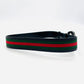 GUCCI Sherry Line Belt Canvas Leather