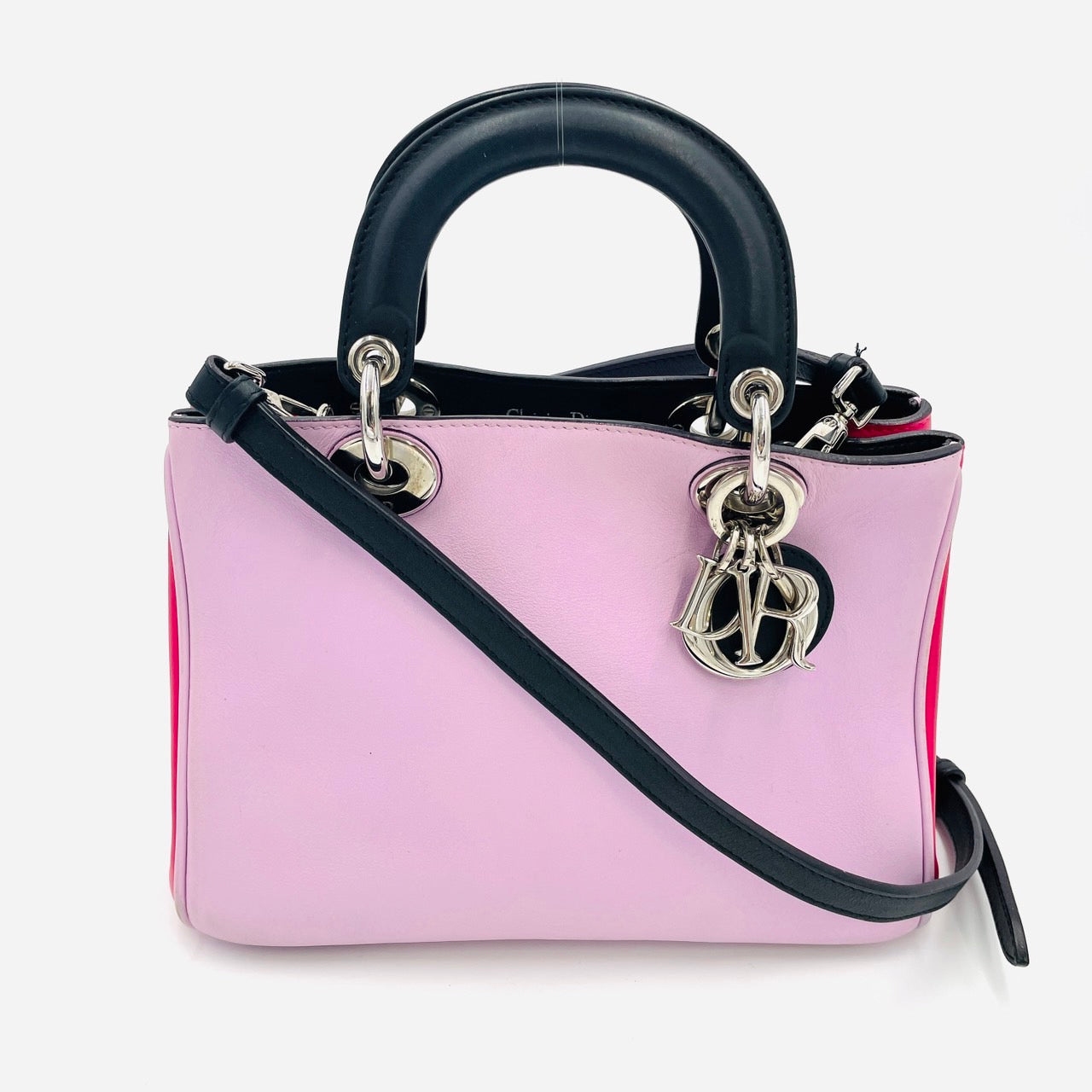 DIOR Diorissimo Leather Pink 2-way Handbag