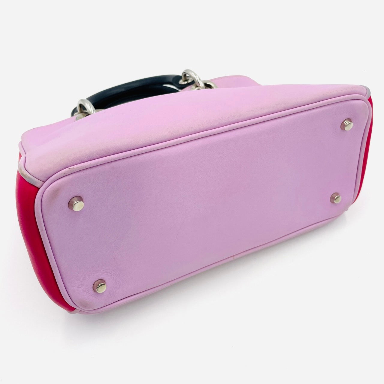 DIOR Diorissimo Leather Pink 2-way Handbag