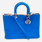 DIOR Diorissimo Leather Blue 2-way Handbag