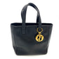 Christian Dior red handbag Black leather
