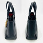 Christian Dior red handbag Black leather
