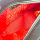 Christian Dior red handbag Black leather