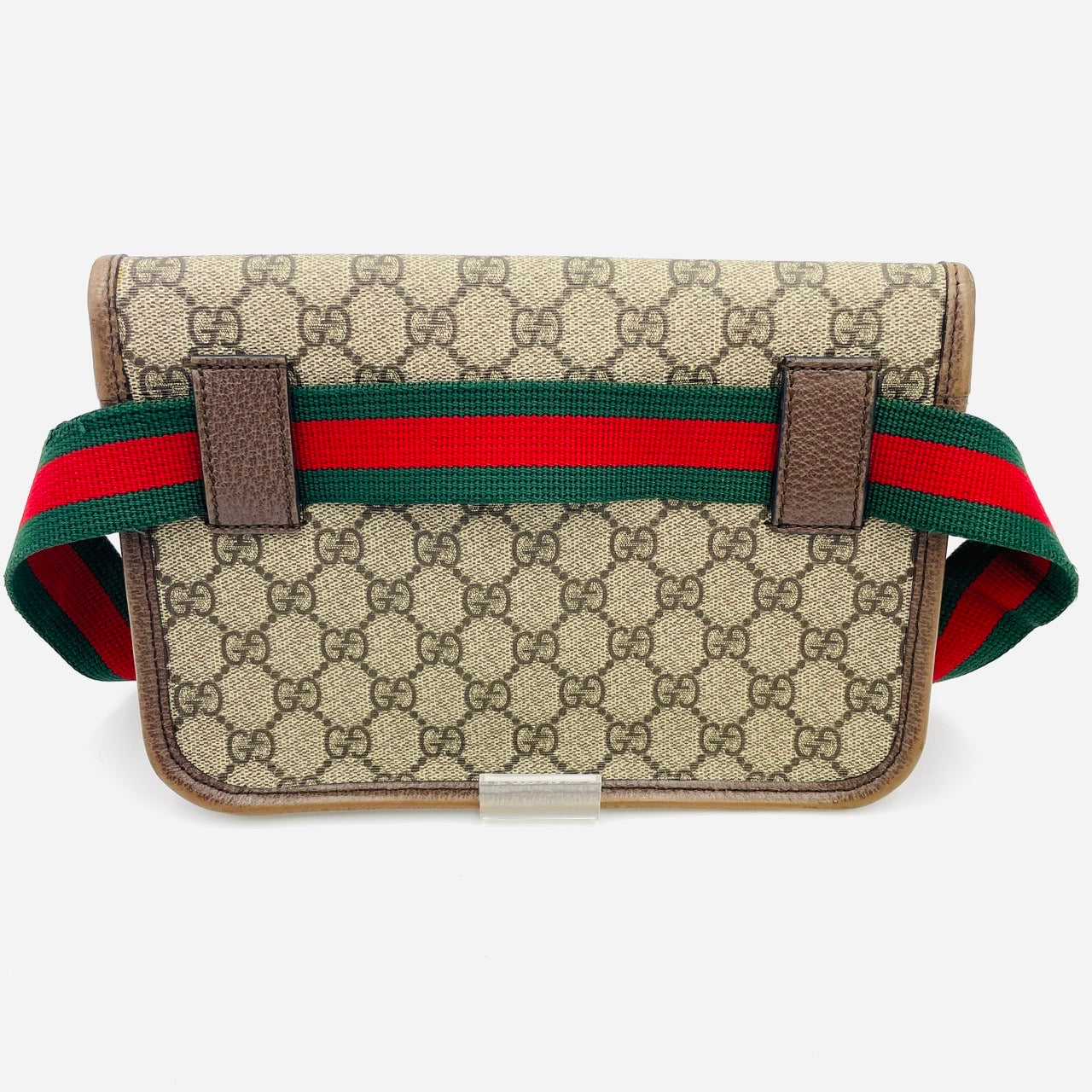 GUCCI Body Bag Beige GG Supreme PVC