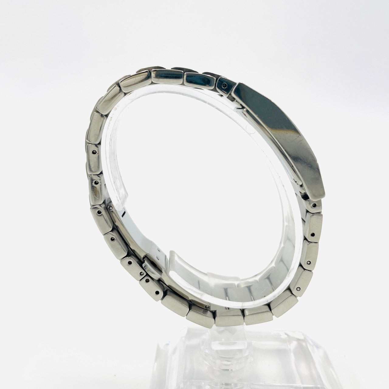 GUCCI WATCH Silver Quartz QZ Black Unisex