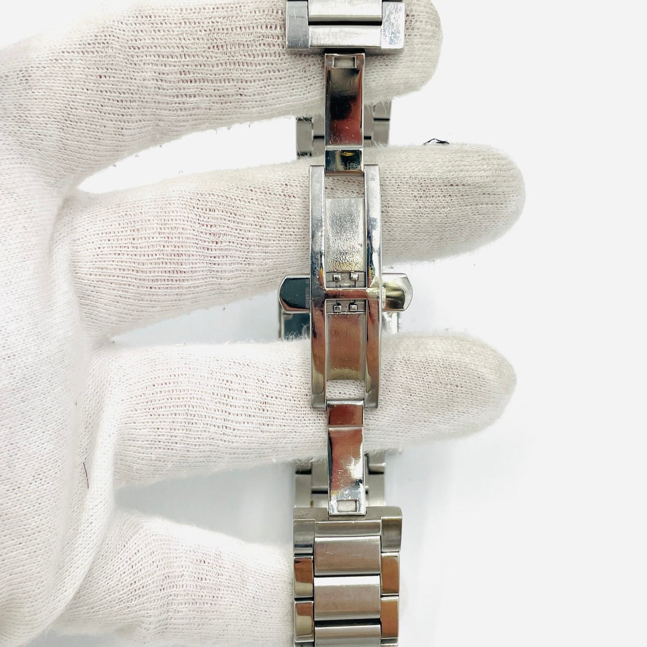 GUCCI WATCH Silver Quartz QZ Black Unisex