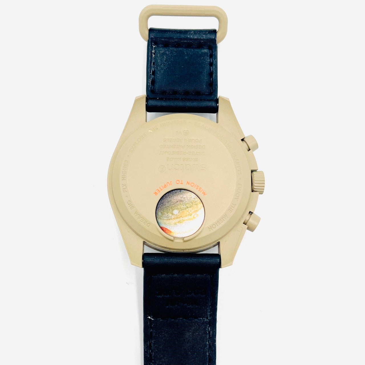 OMEGA×Swatch Speedmaster Bioceramic Moonswatch MISSION TO JUPITER Black×Beige