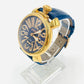 GaGa Milano Men Watch Manuale Blue Leather Gold