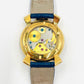 GaGa Milano Men Watch Manuale Blue Leather Gold