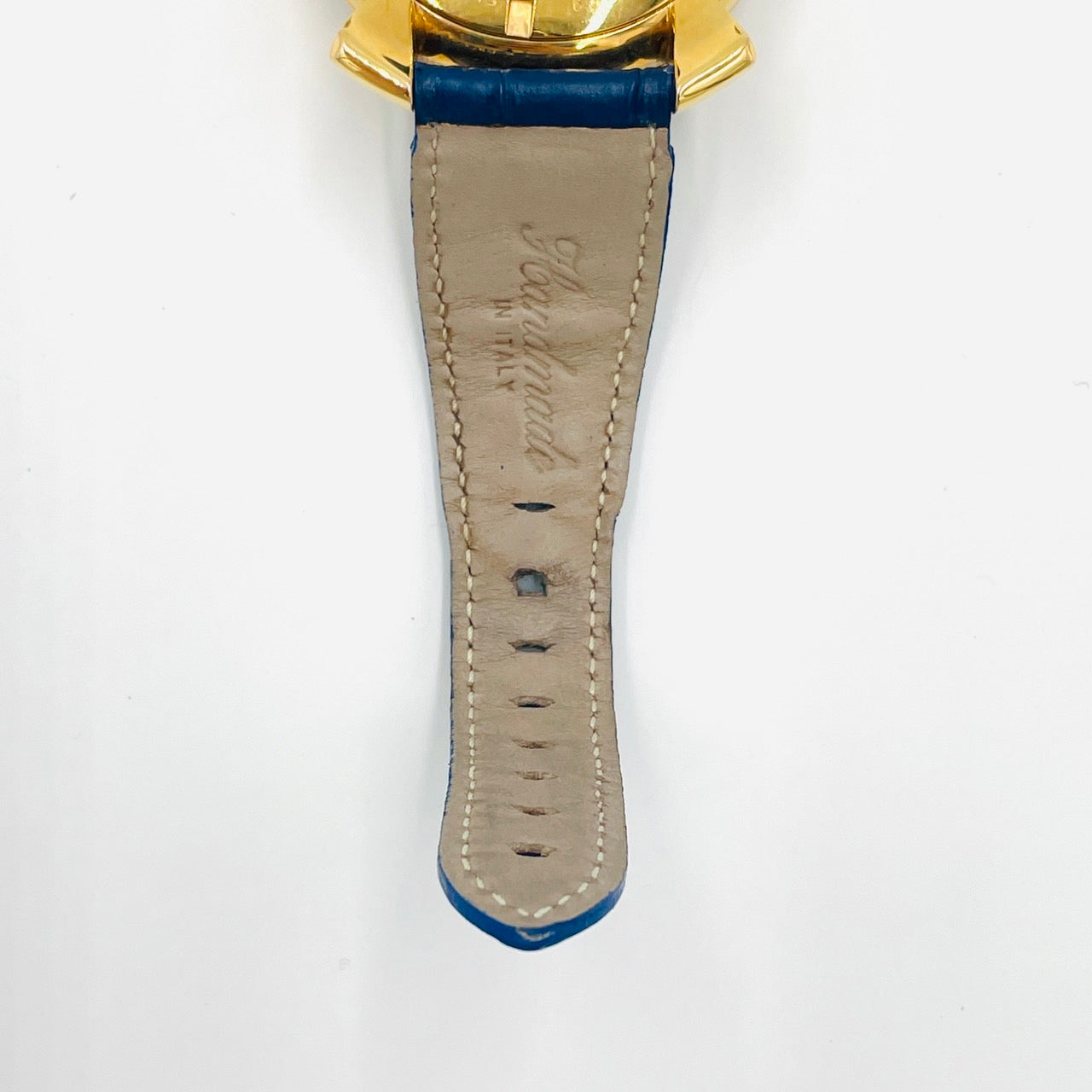 GaGa Milano Men Watch Manuale Blue Leather Gold