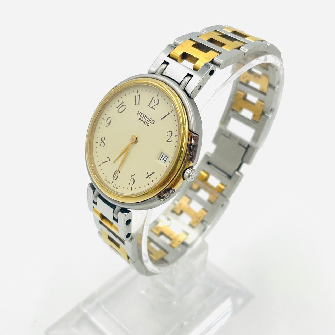 HERMES Watch Women Winzer QZ Ivory