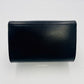 Salvatore Ferragamo Gancini Black Chain Leather Shoulder Bag