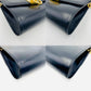 Salvatore Ferragamo Gancini Black Chain Leather Shoulder Bag