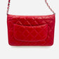 CHANEL MATRASSE Red Lamb Skin Chain Shoulder Bag