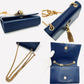 SAINT LAURENT Kate Chain Shoulder Bag Blue