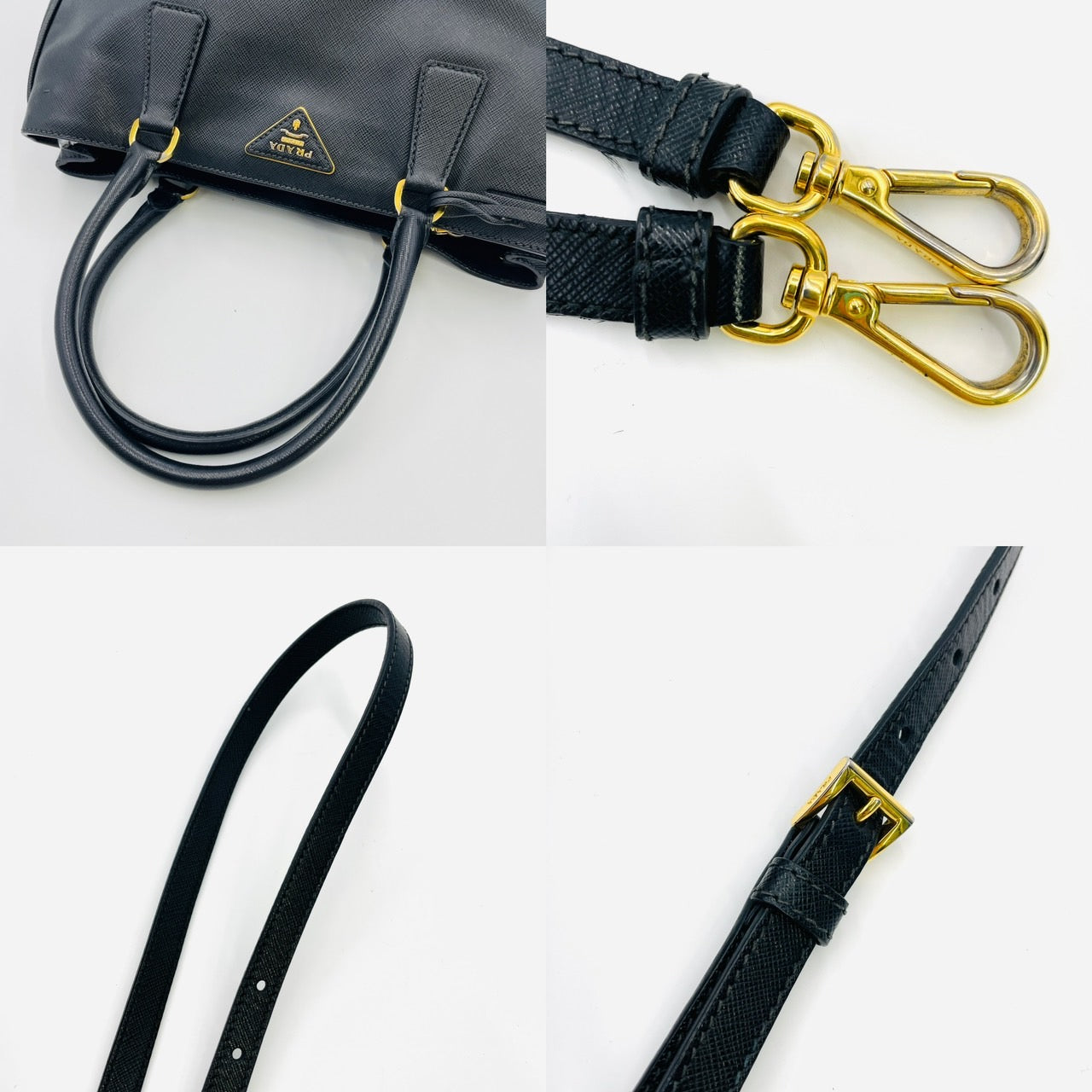 PRADA Black SAFFIANO LUX Shoulder Bag
