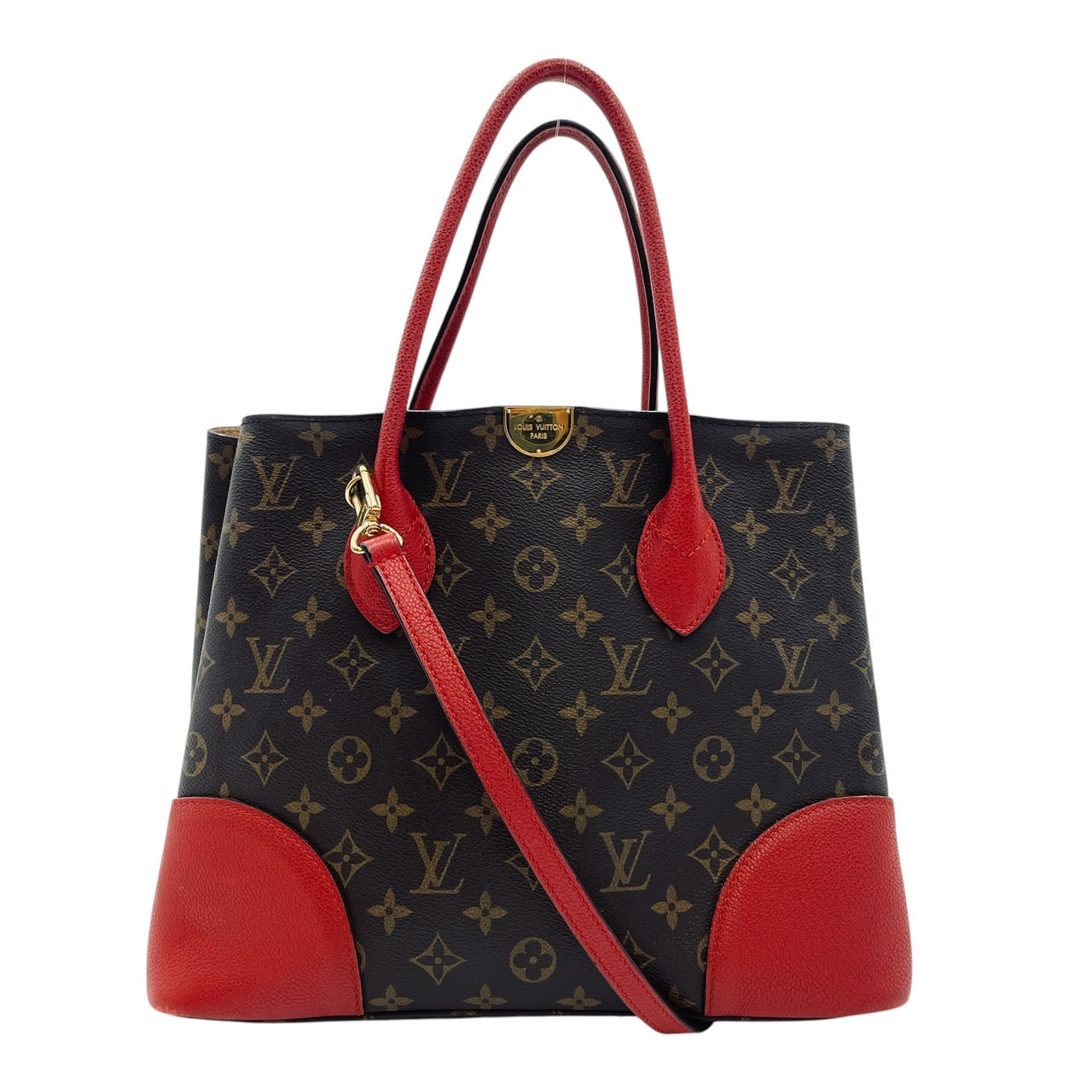 LOUIS VUITTON Monogram Flandrin Shoulder Bag Red
