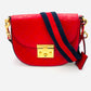 GUCCI Shoulder Bag Leather Red