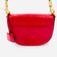 GUCCI Shoulder Bag Leather Red