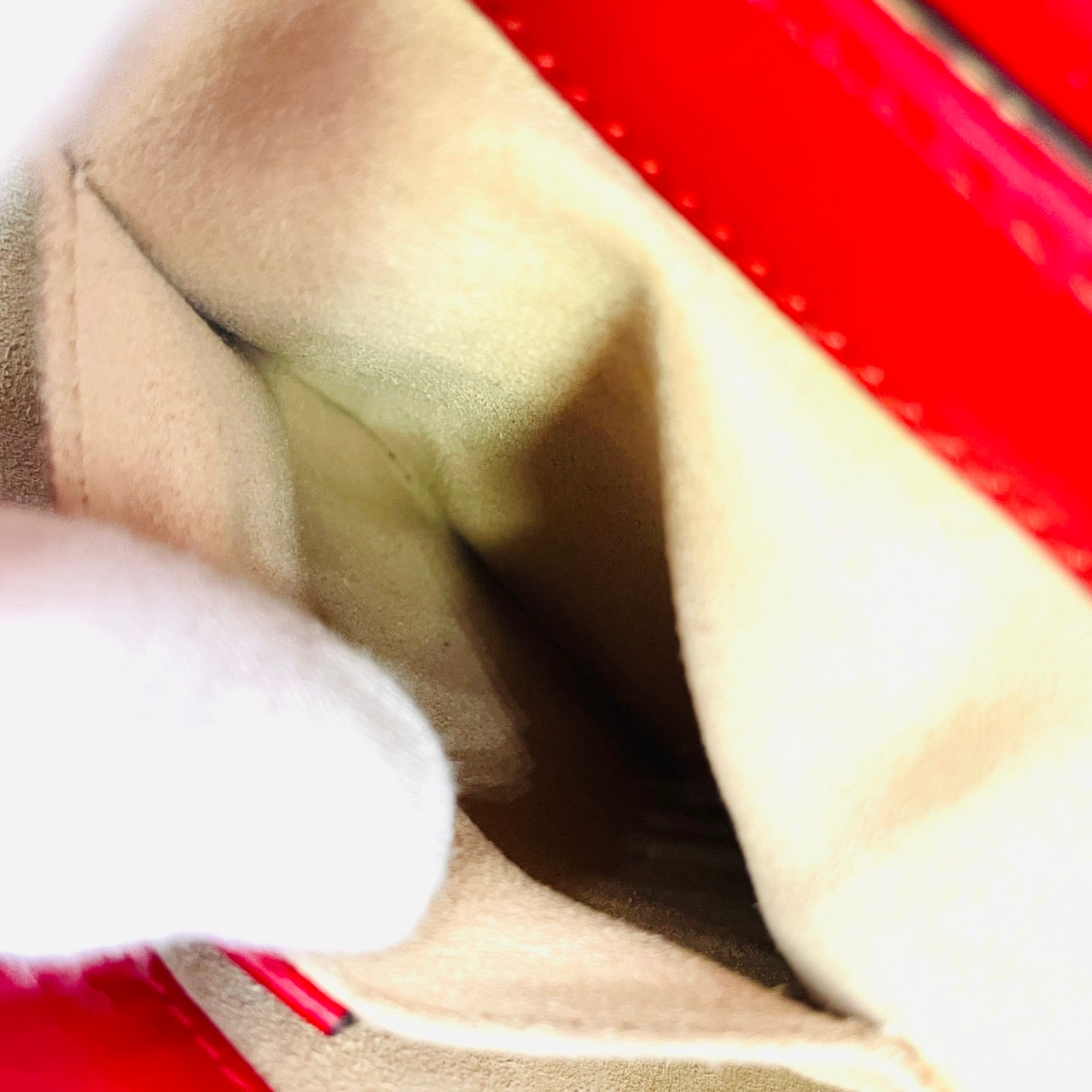 GUCCI Shoulder Bag Leather Red