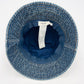 CELINE Bucket Hat Union Wash Denim Size Medium Blue Cotton
