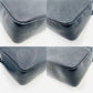YVES SAINT LAURENT Fringe Shoulder Leather Black Logo Bag